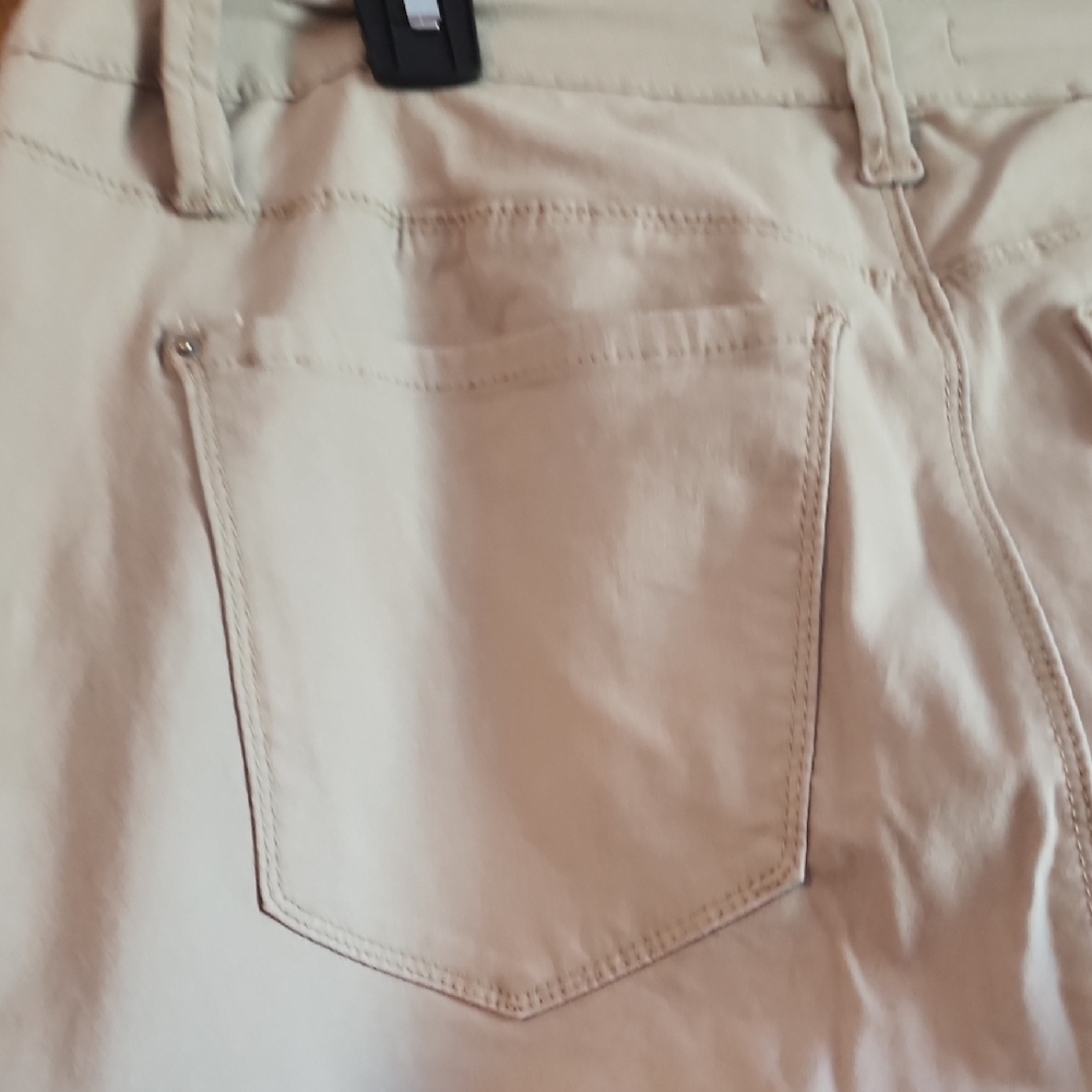 YMI Women's Beige Chino Pants - Straight Leg - Picture 5 of 7
